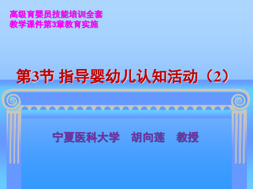 高级育婴员技能培训全套教学课件第3章教育实施第1节指导婴幼儿认知活动(2)