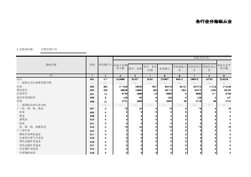 2013年年度行业工资标准