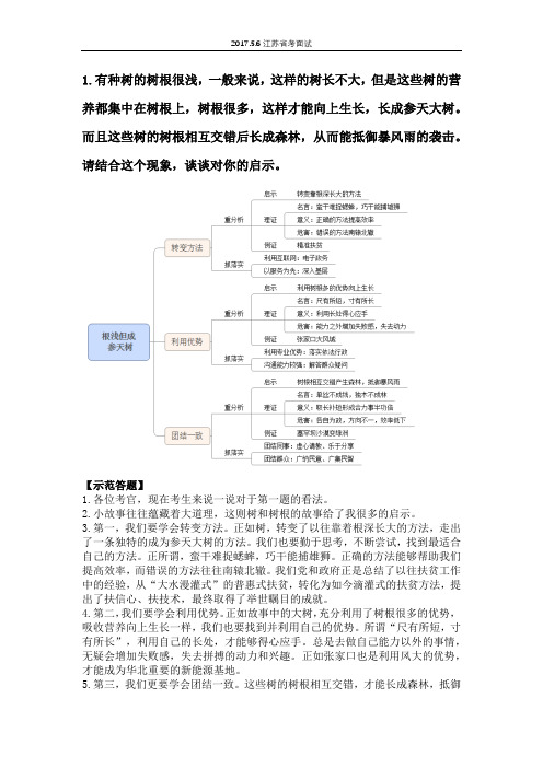 2017.5.6江苏省考面试