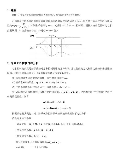 智能控制之专家系统的设计