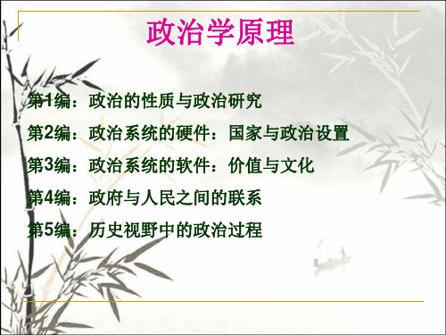 政治学原理 PPT