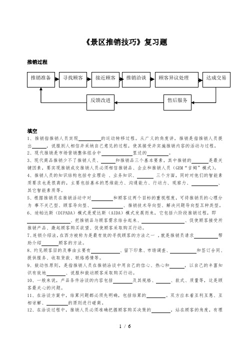 《推销实务与技巧》复习(1)