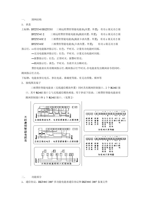 三相费控电能表