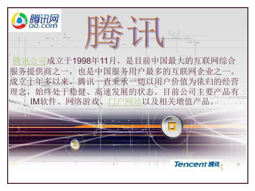 腾讯介绍PPT