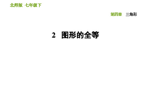 北师大版七下数学第4章图形的全等习题课件(24张)