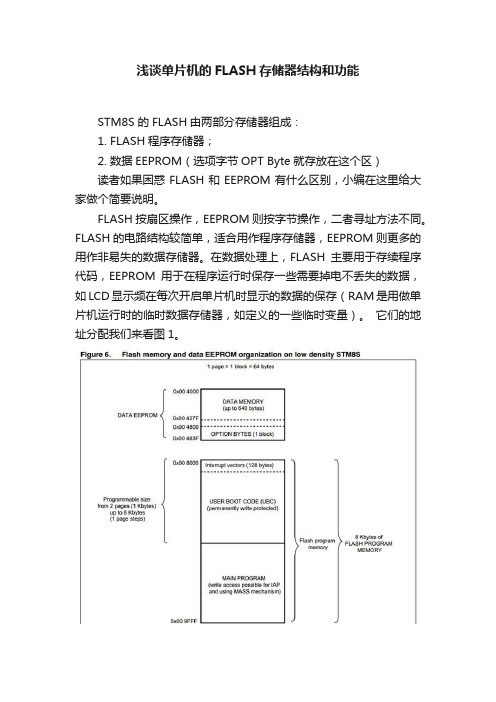 浅谈单片机的FLASH存储器结构和功能