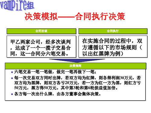 管理学决策模拟