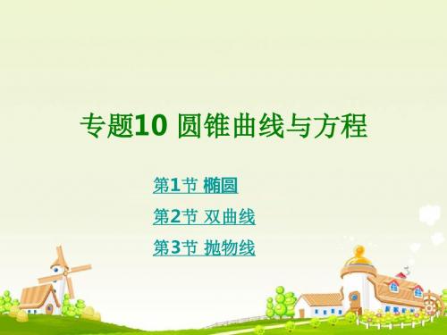 18版高考数学大一轮复习专题10圆锥曲线与方程课件文