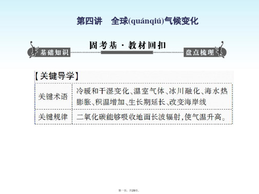 高考地理一轮复习 第二章第四讲 全球气候变化配套课件 新人教版必修1