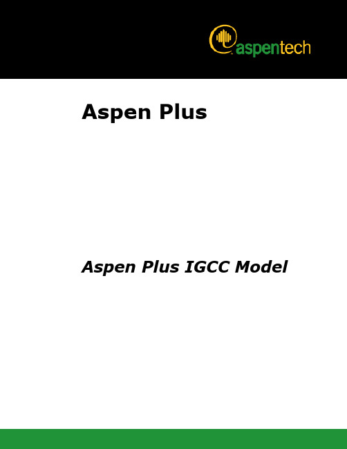 Aspen Plus IGCC Model