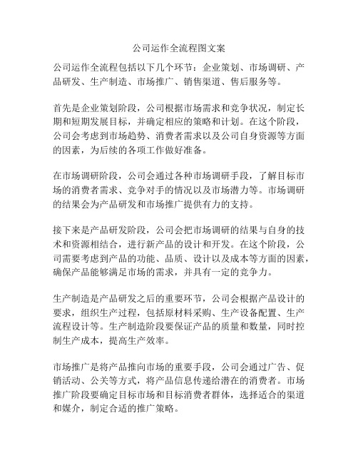 公司运作全流程图文案