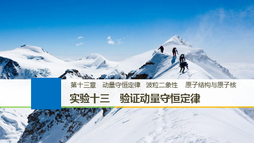 2018版高考物理江苏专用大一轮复习讲义课件选修3-5 第十三章 动量守恒定律 波粒二象性 原子结构