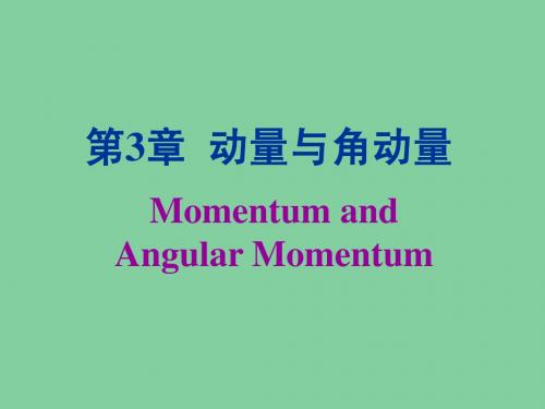 3动量与角动量