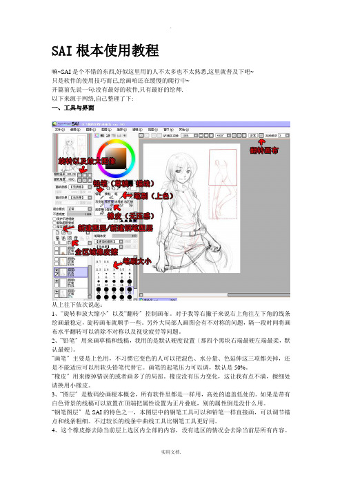 SAI基本使用教程