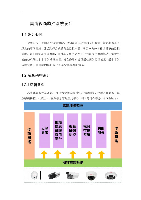 校园高清视频监控系统设计方案,配图丰富!