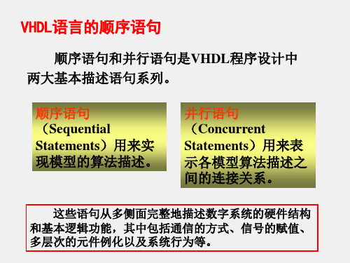 EDA部分课件 VHDL基本语句