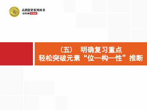 化学创新设计-高三一轮复习-学科素养专项提升5  明确复习重点 轻松突破元素“位—构—性”推断