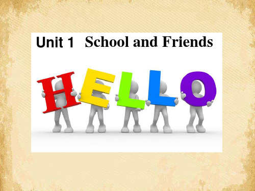 《Hello!》School and Friends PPT课件