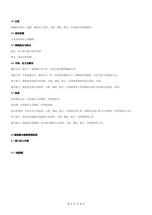 生产系统人员招聘管理制度