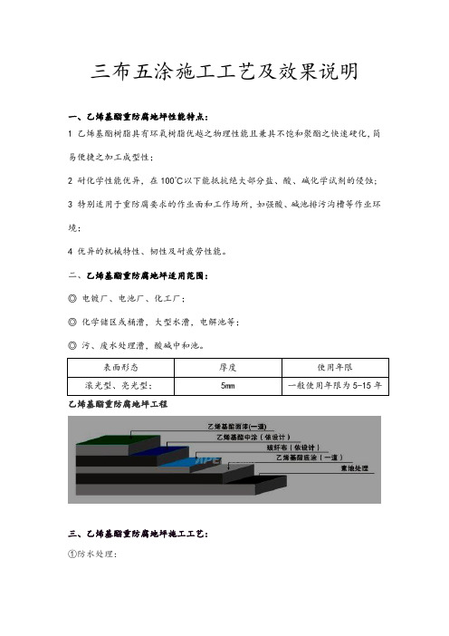 FRP防腐   三布五涂施工工艺及效果说明