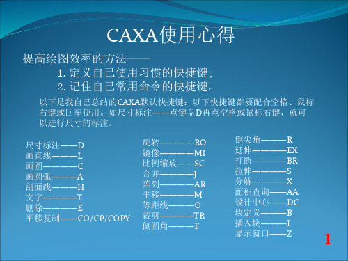 CAXA使用心得