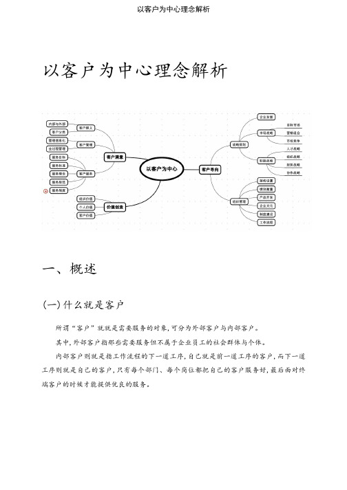 以客户为中心理念解析