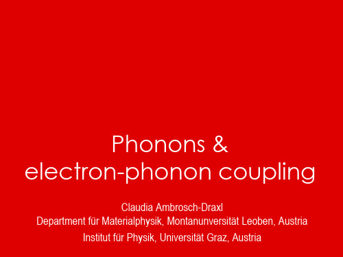 Electron-phonon-coupling电子声子耦合