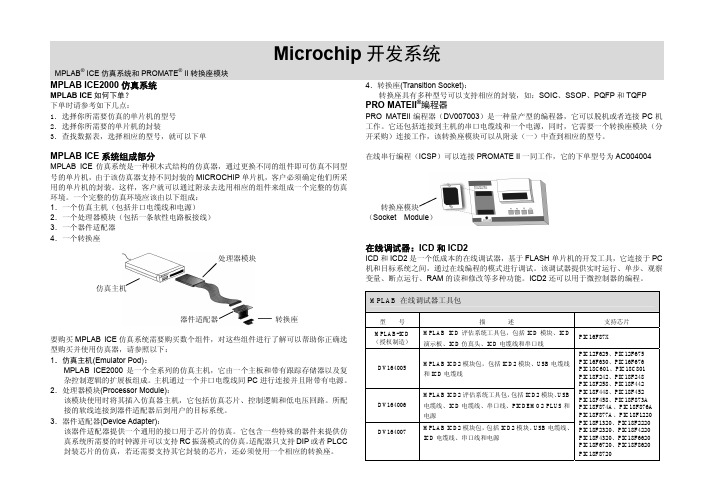 PIC单片机及周边产品选型指南