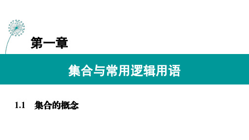 1.1集合的概念课件(人教版)