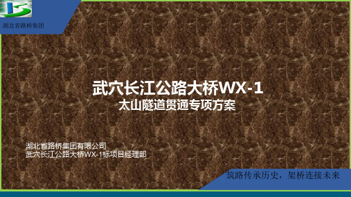 太山隧道贯通专项方案