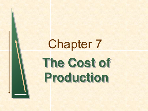 chapter_7 The Cost of Production 平狄克微观英文版课件