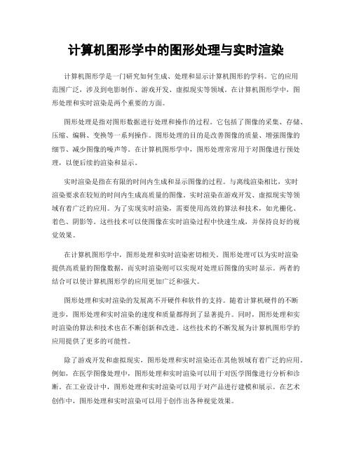 计算机图形学中的图形处理与实时渲染