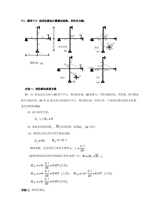 位移法习题解答