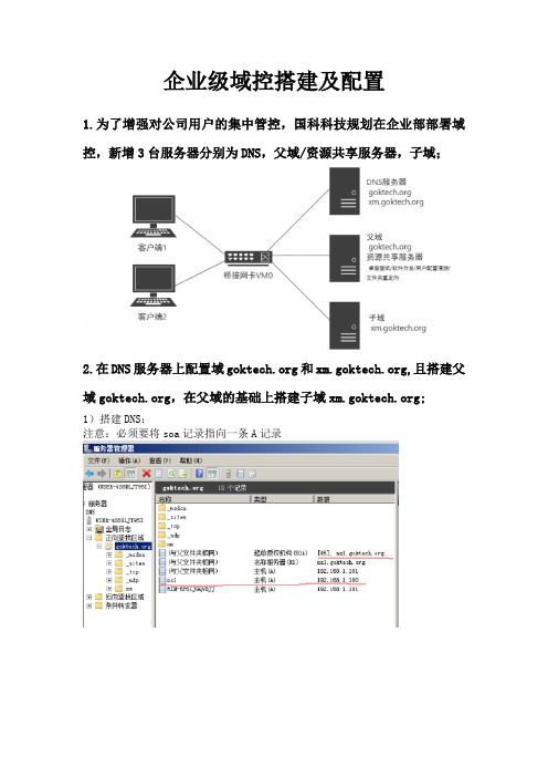 企业级域控搭建及配置