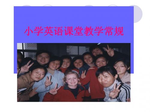 小学课堂教学classroom teaching