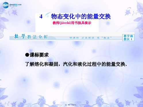 高中物理 9.4 物态变化中的能量交换同步备课课件 新人教版选修33