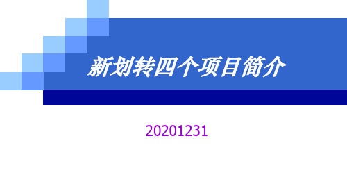 新划转四个项目简介