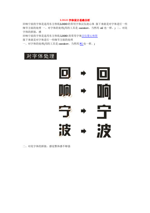 LOGO字体设计思路分析