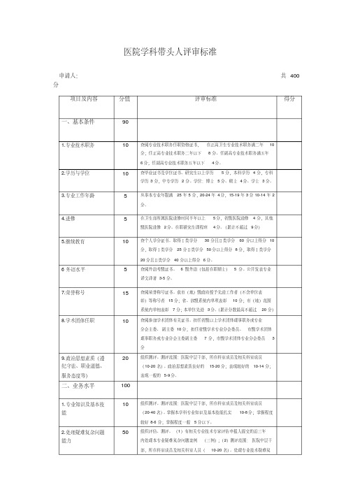 医院学科带头人评审标准.pdf