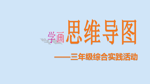 学画思维导图(课件)-2020-2021学年综合实践活动三年级 全国通用