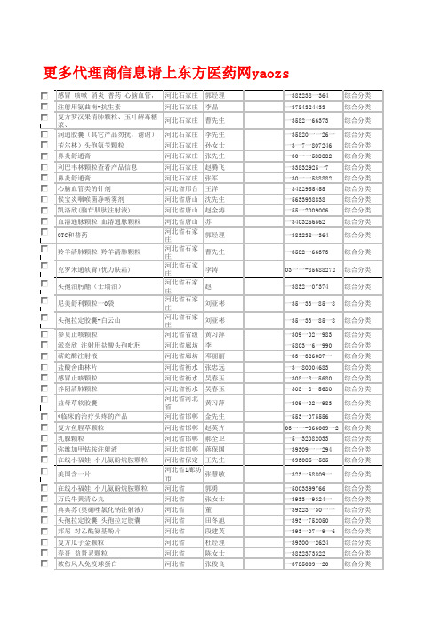 10-12东方医药网代理商资料.xls