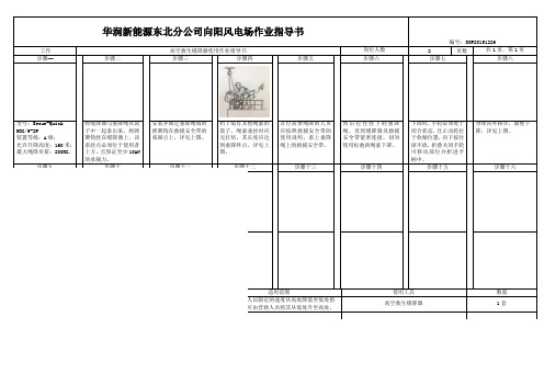 SOP高空救生缓降器使用作业指导书韩志大