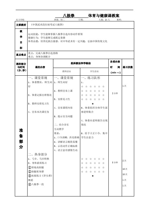 31 武术散打 初中 (八极拳)