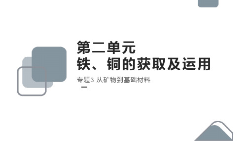 高中化学苏教版必修一《铁、铜及其化合物的应用》课件