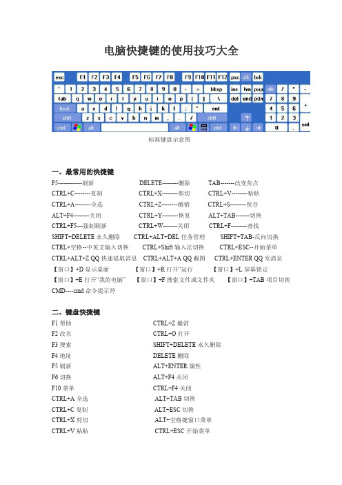 电脑快捷键大全