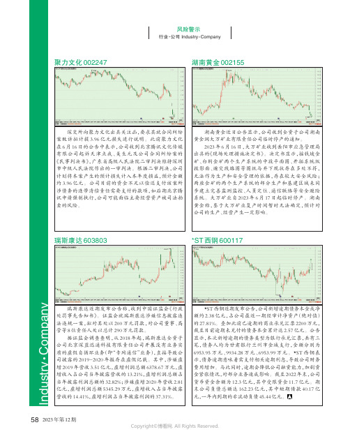 风险警示：聚力文化、湖南黄金