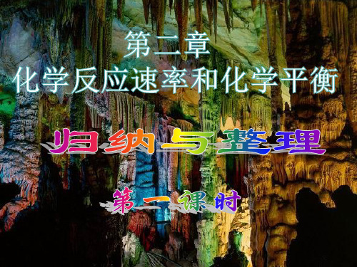 第二章《化学反应速率和化学平衡》归纳与整理课件-高二化学人教版选修4