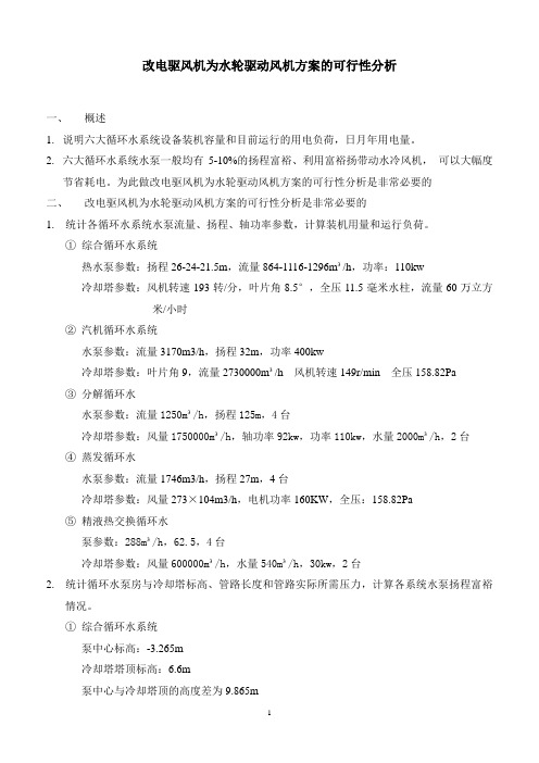 循环水冷却塔风机改造方案(车间