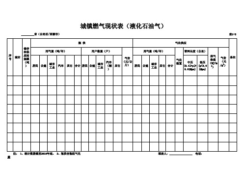 燃气报表