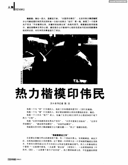 热力楷模印伟民